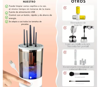 Limpiador de brochas electrico