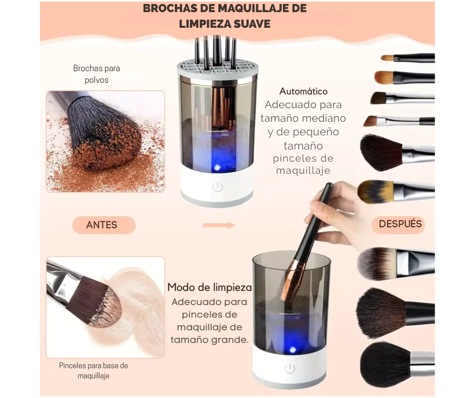 Limpiador de brochas electrico