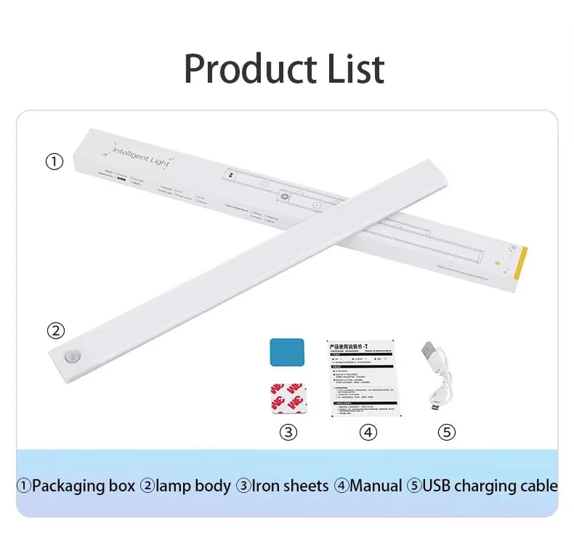 Barra luz led con sensor de movimiento